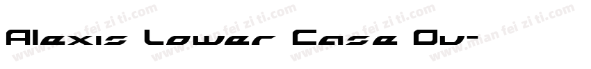 Alexis Lower Case Ou字体转换